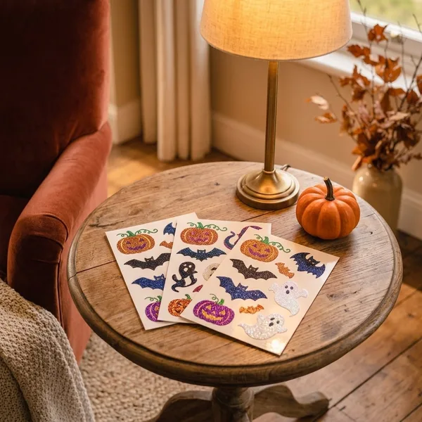 Halloween-Glitzertattoos, 280 Stück