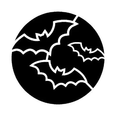 Schnittvorlage Vollmond mit Fledermäusen